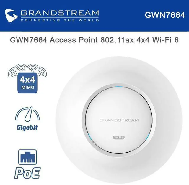 Main image of Grandstream GWN7664 802.11ax 4x4:4 Wi-Fi 6 Access Point