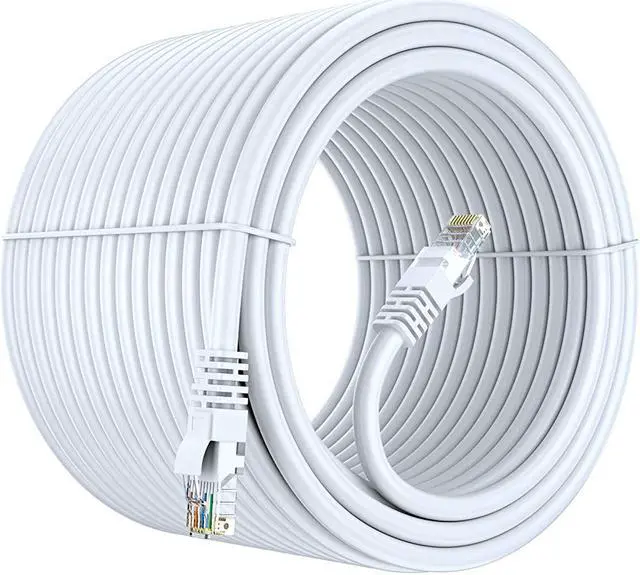 Main image of Cat 6 Ethernet Cable 300 ft - Internet Cable, Cat6 Cable, LAN Cable, Ethernet Cord, Network Cable, Cat 6 Cable, Cat6 Ethernet Cable - White 300 Feet