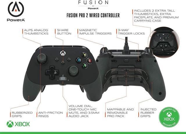 PowerA FUSION Pro 2 Wired Controller for Xbox Series X|S, gamepad, wired  video game controller, gaming controller, works with Xbox One