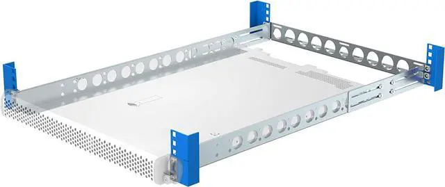 Alt view image 2 of 3 - 1U 4-Post Universal Rack Mount Rail Kit With Cable Management Bar For All Servers - Dell HP IBM Lenovo Compatible