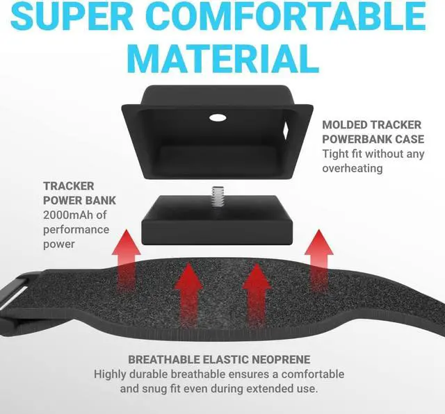 Alt view image 4 of 7 - VIVE Tracker 3.0 / VIVE Tracker Full Body Tracking - 10+ hrs 6,000mAh Battery - Adjustable Comfortable Foot Straps and Waist Belt - Popular in VRChat - Motion Capture