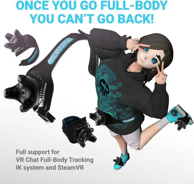 Alt view image 5 of 7 - VIVE Tracker 3.0 / VIVE Tracker Full Body Tracking - 10+ hrs 6,000mAh Battery - Adjustable Comfortable Foot Straps and Waist Belt - Popular in VRChat - Motion Capture