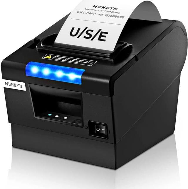 Main image of Receipt Printer P068, 3 1/8" 80mm Direct Thermal Printer, POS Printer with Auto Cutter - Receipt Printer with USB Serial Ethernet Windows Driver ESC/POS Support Cash Drawer