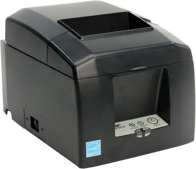 Alt view image 2 of 3 - Star Micronics TSP654IIW Wi-Fi (WLAN) / USB / Ethernet (LAN) Thermal Receipt Printer with CloudPRNT, Cutter, and External Power Supply - Gray