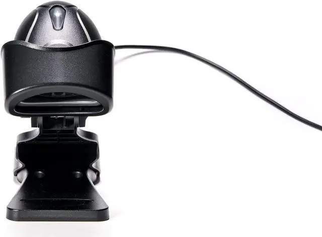 Alt view image 2 of 4 - Star Micronics Handheld Wired Barcode Scanner, USB Cable Connectivity, 1D/2D Imager, Black, Stand Included, mC-Print and mPOP Compatible, IP42