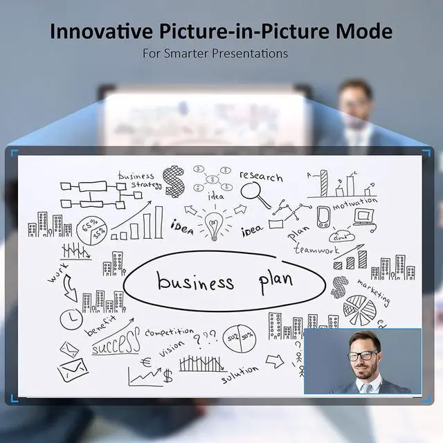 Alt view image 5 of 7 - NexiGo Iris, 4K AI Webcam with 1/1.8" Sony_Sensor, Onboard Flash Memory, HDR, PiP, DSLR-Style Control, Auto Framing/Tracking with Flexible FOV, Noise-Canceling Mics, for Zoom/Teams/OBS and More
