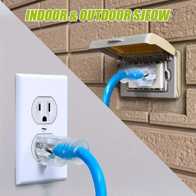 Alt view image 5 of 5 - GearIT 12/3 Outdoor Extension Cord (100 Feet) 12 AWG Gauge - 3 Outlet, 3 Prong Plug - SJEOW Extreme Heavy Duty Cold Weather Indoor/Outdoor - Lighted LED Plug, Oil Water Weather Resistant - 100ft
