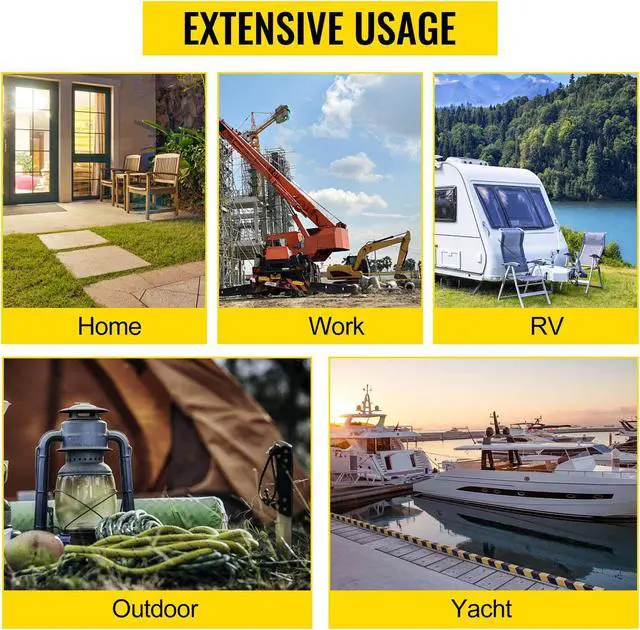 Alt view image 7 of 7 - Generator Extension Cord 15 Ft 6/3 and 8/1 Power Cable 50 Amp Adapter Plug