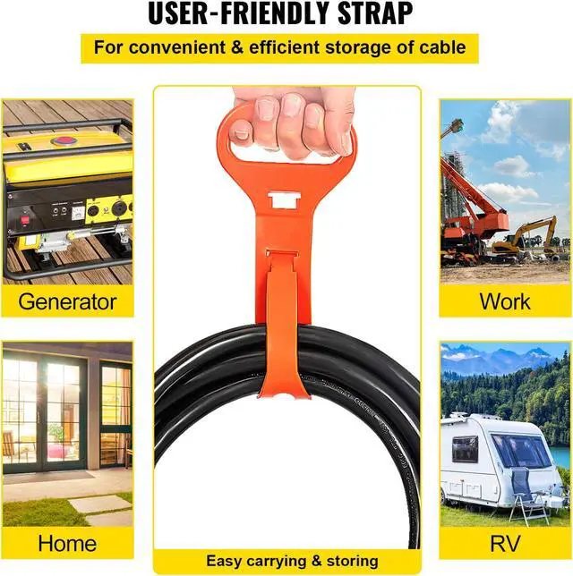 Alt view image 6 of 7 - 50' 250 Volt 40 Amp Heavy Duty 8/3 Welder Extension Cord MIG TIG Plasma