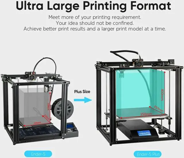 Alt view image 6 of 6 - Original Creality Large Size Ender-5 Plus 350X350X400mm 3D Printer DIY