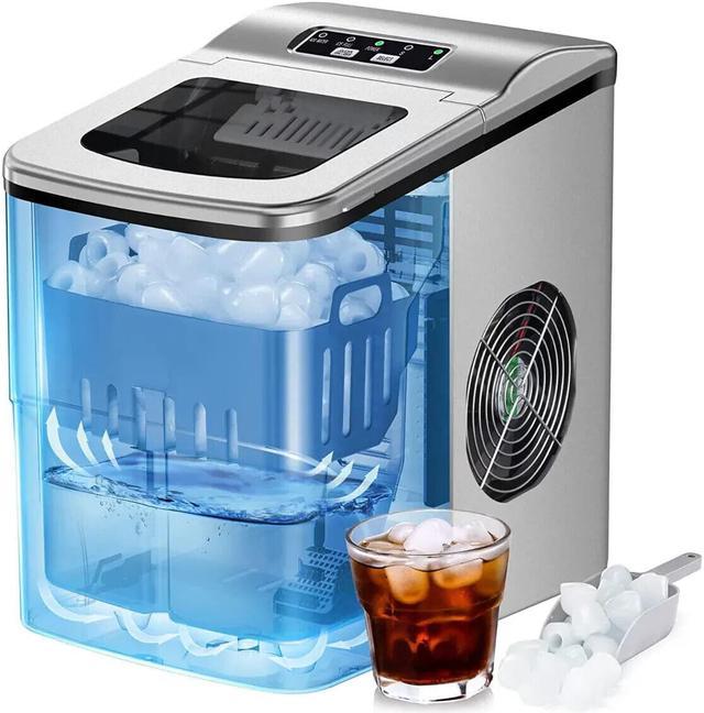 Ice Maker Portable Countertop Ice Maker 6Mins Fast Ice Making Machine 