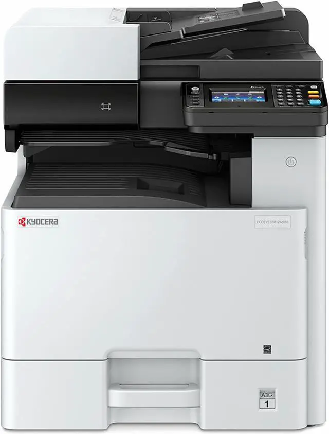 Alt view image 3 of 3 - Kyocera ECOSYS M8124cidn Color A3 MFP Multi-Function Laser Printer (Print/Scan/Copy/Fax), 24 ppm Color, Resolution 600 x 600 dpi Up To Fine 1200 x 1200 dpi, Duplex, HyPAS Capable