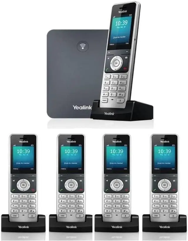 Main image of Yealink IP Phone W76P Bundle W70B Base & W56H handset + 4 x W56H