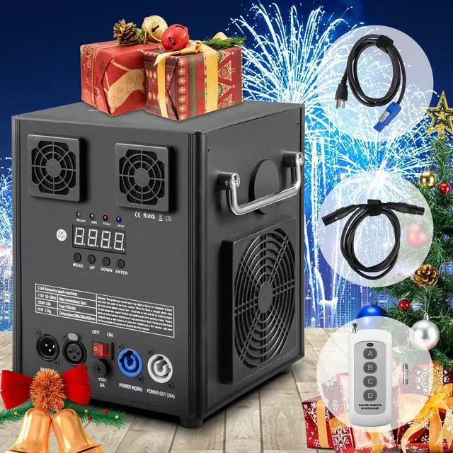 Main image of 530W DMX Cold Spark Machine Indoor/Outdoor Firework Stage Wedding Party 5-16ft
