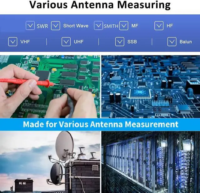 Alt view image 7 of 7 - Upgraded NanoVNA V2 PLUS4 Vector Network Analyzer 50kHz-4GHz - Antenna Analyzer S Parameters Measurements with 4'' Touchscreen | HF VHF UHF SWR, Phase, Delay, Smith Chart with 3200mAh Battery