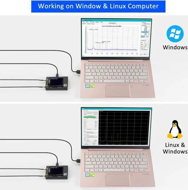 Alt view image 5 of 6 - Portable tinysa Spectrum Analyzer - V0.3.1 Hand Held Frequency Analyzer | 100kHz to 960MHz MF/HF/VHF UHF Input | ESD Protected Function & 2.8 inch Touchscreen | Signal Generator