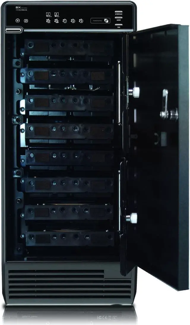 Alt view image 5 of 6 - Mediasonic 8 Bay USB 3 3.5" Hard Drive External Hard Drive Enclosure