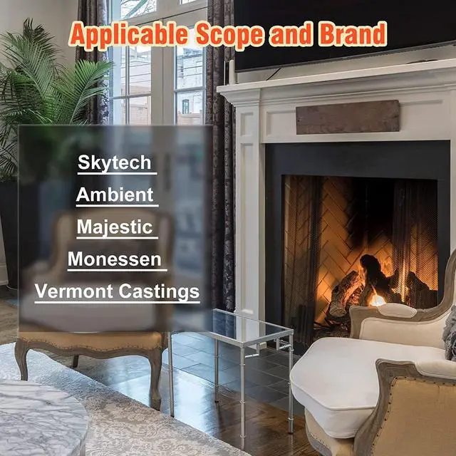 Alt view image 4 of 6 - Fireplace Remote Control,Thermostat,Gas Fireplace Remote On/Off kit,for Millivolt Gas Valve,Compatible with skytech,Ambient,Majestic,monessen,Vermont Fireplace,Display Screen