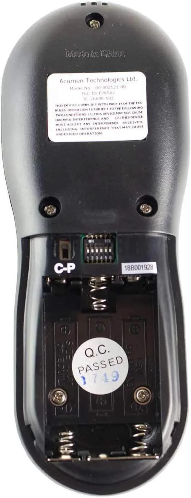 Alt view image 3 of 6 - Acumen On/Off Fireplace Remote Control with 9-Foot Wires (RCK-IW)