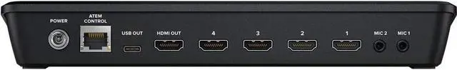 Alt view image 3 of 3 - Blackmagic Design ATEM Mini Pro HDMI Live Stream Switcher Starter Bundle with 6 HDMI Cable, 7 Cat5e Cable, and 5-Pack of Solid Signal Cable Ties (SWATEMMINIBPR)