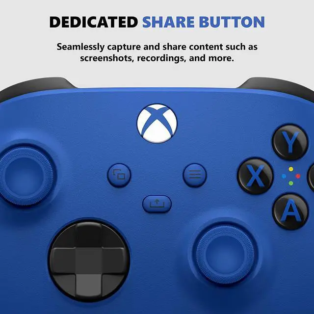 Alt view image 4 of 4 - Xbox Core Wireless Controller  Shock Blue