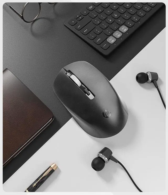 Alt view image 3 of 5 - HP S1000 Wireless Mouse, Ergonomic Design , Reliable 2.4Ghz Wireless , 1600DPI , Silent Clicking Mouse 10m wireless connectivity , For Laptop, PC, Window , Compatible with Windows 7/8/10/IOS 10.0