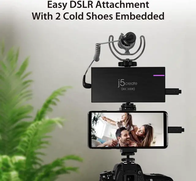 Alt view image 6 of 7 - j5create 4K Game Video Capture Card with PD 60W Pass-Through Charging, Stream and Record 4K Video on PS5, PS4, Xbox, Switch, Work with OBS, Twitch, YouTube