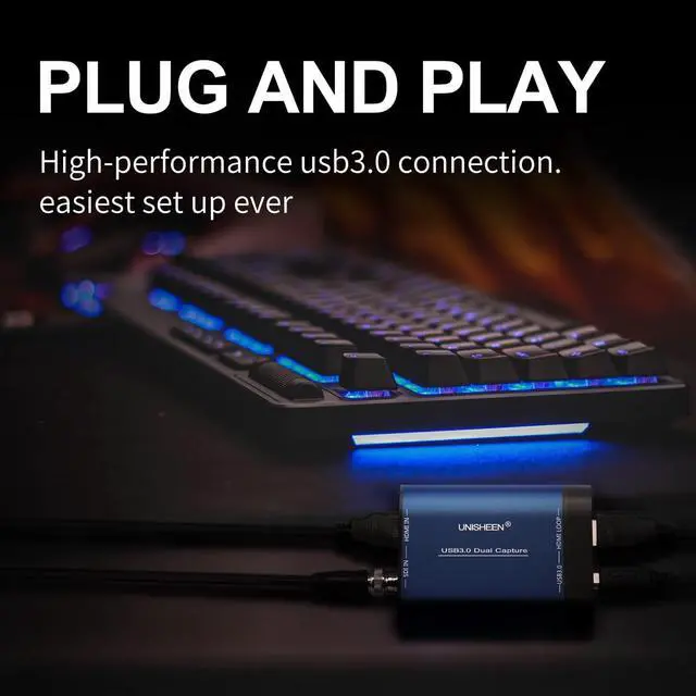 Alt view image 6 of 7 - USB 3.0 HDMI SDI Dual Input Capture Card, Video Broadcast Game Live Stream, HDMI to USB 3.0 HD 1080P Live Streaming Video Grabber Converter