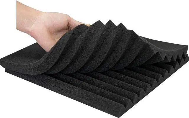Main image of 48 Pack Acoustic Foam Panel Wedge Studio Soundproofing Wall Tiles 12" X 12" X 1"