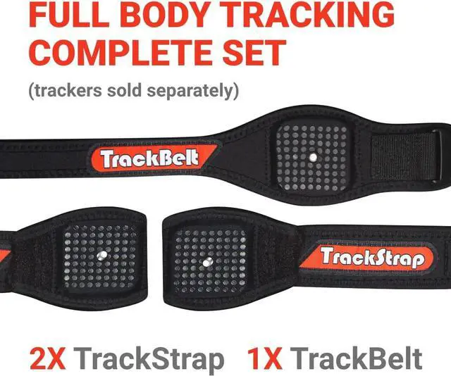 Alt view image 3 of 6 - TrackStrap Vive Ready FBT Bundle for Vive Tracker 3.0 and Original Tracker - Includes 2X Foot Straps and 1x Belt - Popular in VRChat for Full Body Tracking and Mocap