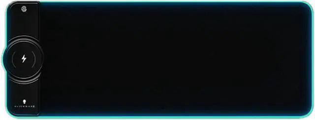 Main image of Alienware 15W Qi Wireless charging Mouse pad, RGB luminous Gaming Keyboard Desk pad , Large , 31.4x11.8 inch - Black