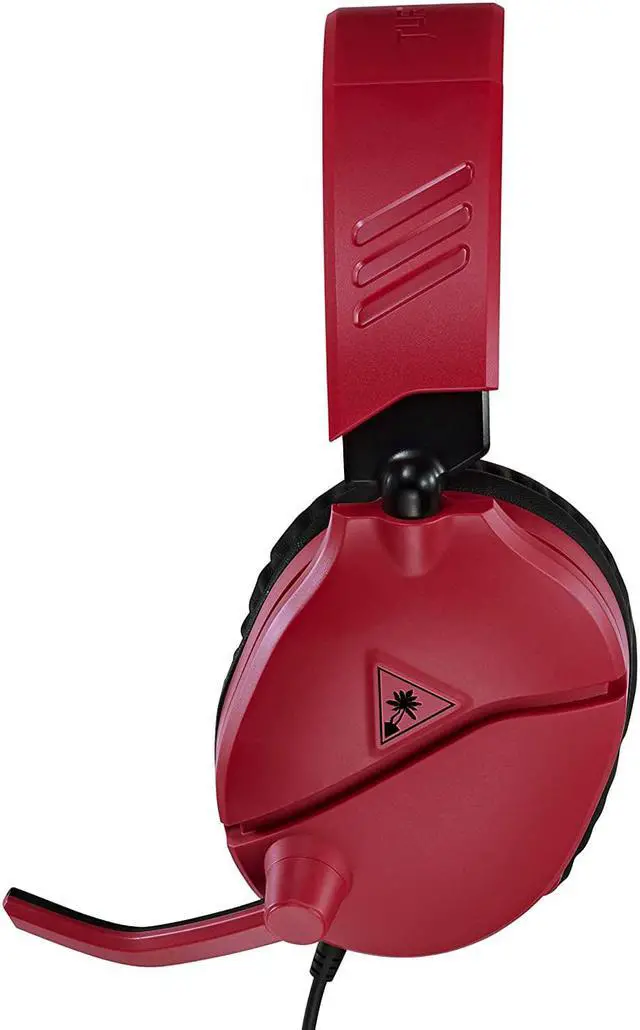 Alt view image 4 of 5 - Turtle Beach Recon 70 PlayStation Gaming Headset for PS5, PS4, Xbox Series X, Xbox Series S, Xbox One, Nintendo Switch, Mobile, & PC with 3.5mm - Flip-to-Mute Mic, 40mm Speakers, 3D Audio  Red