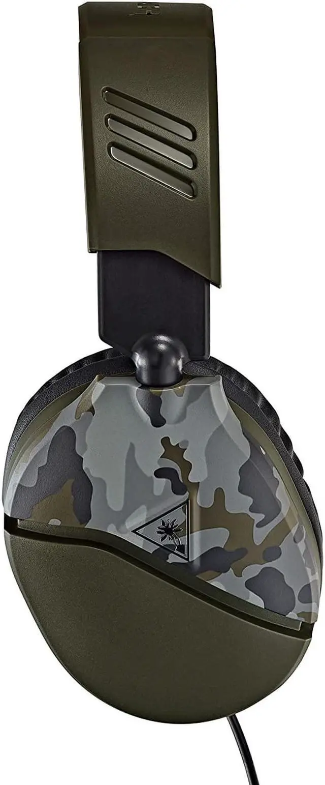 Alt view image 6 of 7 - Turtle Beach Recon 70 Multiplatform Gaming Headset for Xbox Series X/ S, Xbox One, PS5, PS4, PlayStation, Nintendo Switch, Mobile,& PC with 3.5mm-Flip-to-Mute Mic, 40mm Speakers-Green Camo