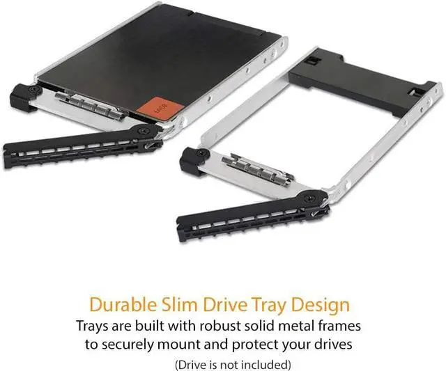 Alt view image 3 of 6 - ICY DOCK Triple Bay 3X 2.5 SAS/SATA HDD & SSD Mobile Rack for External 3.5 Drive Bay | ToughArmor MB993SK-B