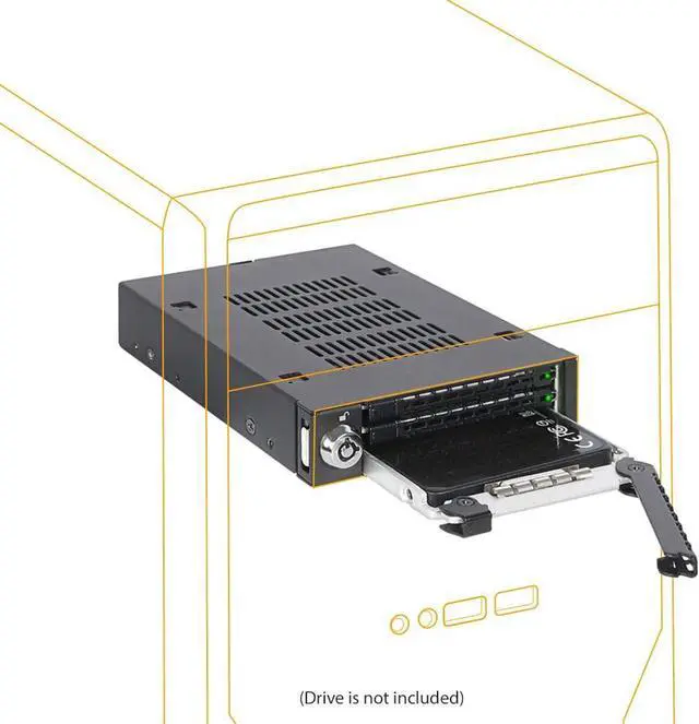 Main image of ICY DOCK Triple Bay 3X 2.5 SAS/SATA HDD & SSD Mobile Rack for External 3.5 Drive Bay | ToughArmor MB993SK-B
