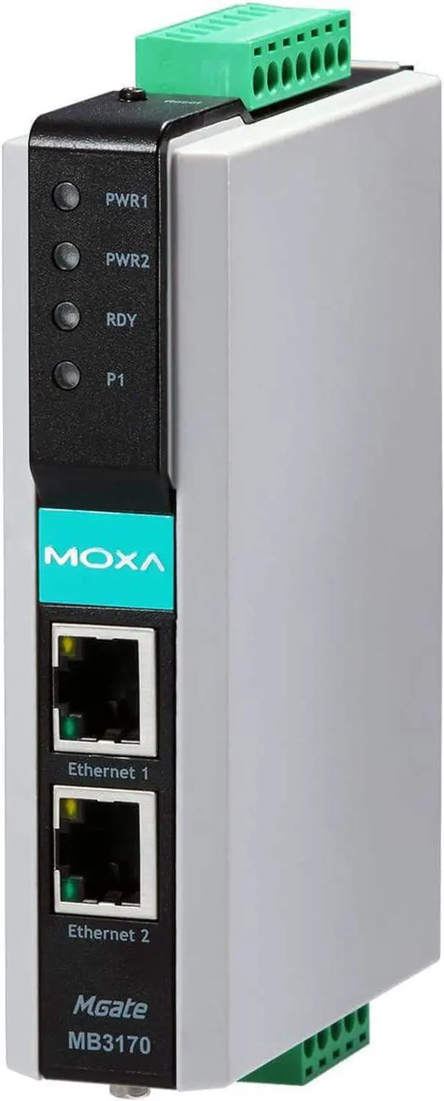 Main image of Moxa - MGATE MB3170 - 1 Port Modbus TCP to Serial Communication Gateway