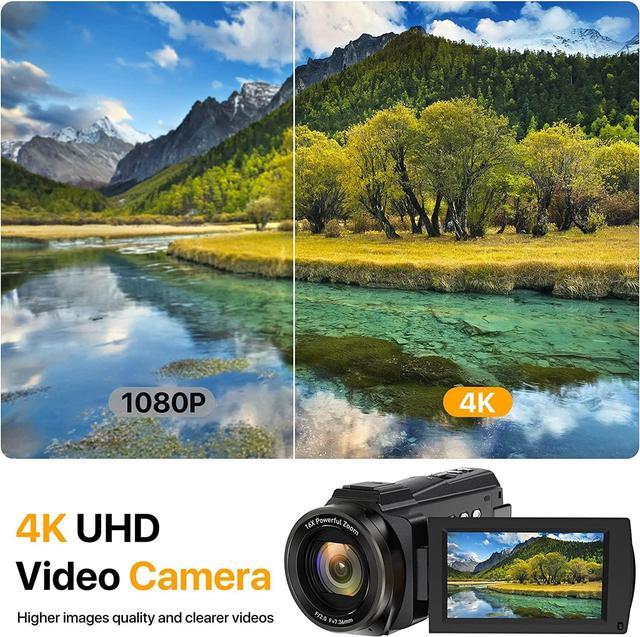 4K Video Camera Camcorder 48MP 60FPS Ultra HD Video Camera with