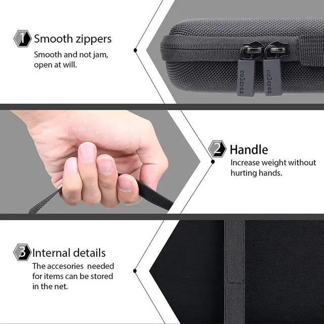 Alt view image 4 of 6 - Hard Case Replacement for Logitech MX Mechanical Mini Wireless Illuminated Keyboard and Anywhere 3 Compact Mouse Combo