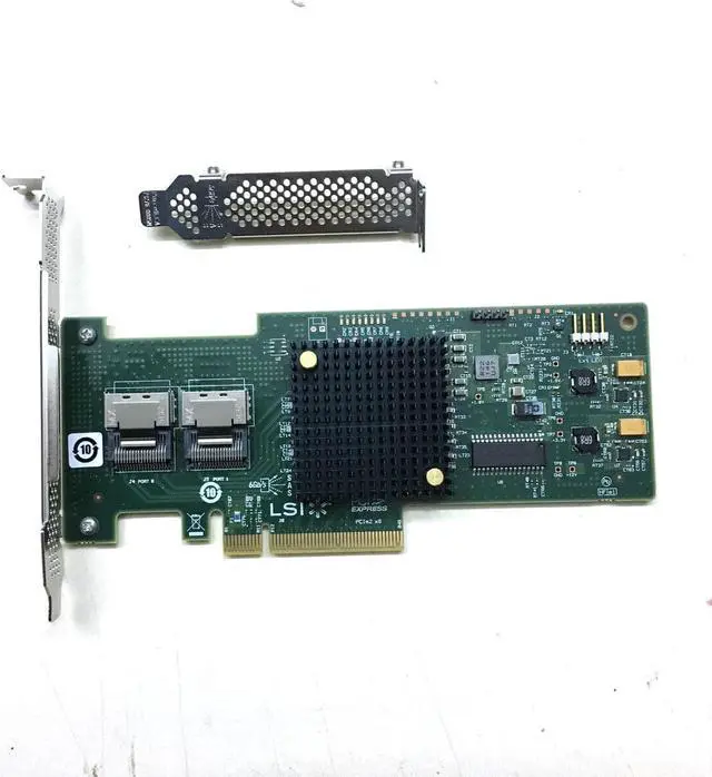 Alt view image 2 of 7 - LSI SAS 9210-8i 8-port 6Gb/s PCIe x8 HBA RAID SATA Controller card=M1015 9211-8I
