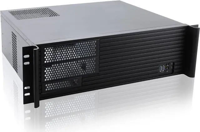 Main image of 3u Rackmount Server Chassis 2x5.25+1x3.5 Front Bays ATX/mATX/Mini-itx Support Standard ATX PSU with Side 80mm or top 120mm Fan