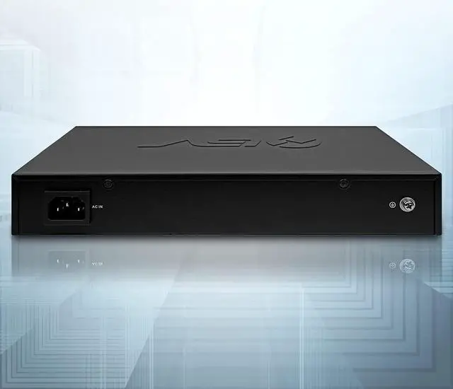 Alt view image 3 of 6 - 18 Ports Long Range PoE+ Switch (16 PoE+ Ports | 2 Gigabit Ethernet uplink) - 19" Rackmount - 135W - 802.3af/at -Desktop Design for Easy Set Up