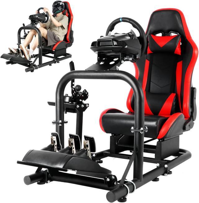 G920 Gaming Simulator Cockpit with Seat Racing Steering Wheel Stand with  Shifter Lever Fits for Logitech G25 G27 G29 G920&G923 Thrustmaster T300RS  TX