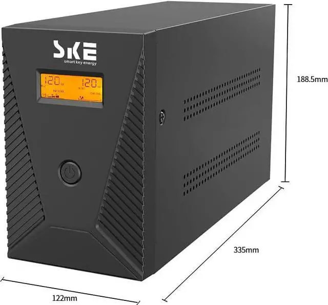 Alt view image 2 of 5 - 1500VA UPS Battery Backup 900W Intelligent LCD Battery Backup and Surge Protector,Uninterruptible Power Supply,Battery Backup for Computer