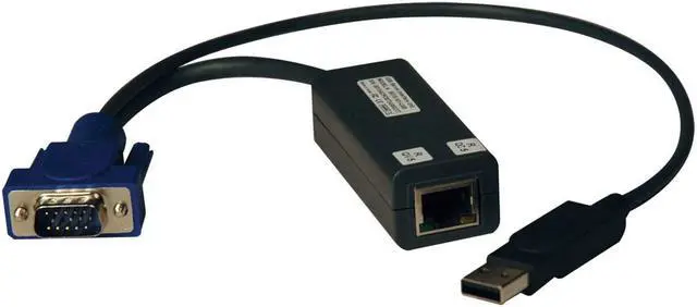 Main image of TRIPP LITE KVM Switch USB Server Interface Unit Virtual Media HD15 USB RJ45(B078-101-USB-1)