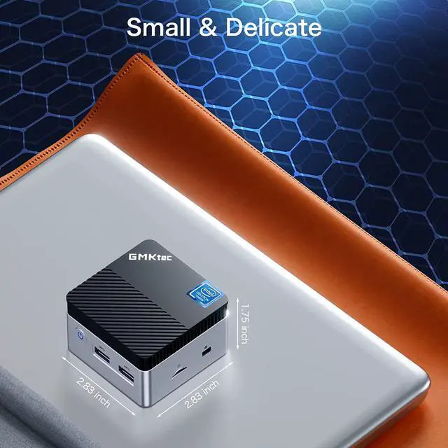 Alt view image 5 of 6 - Mini PC Windows 11 Pro Intel 11th Gen N5105, 10nm 8GB RAM 512GB SSD M.2 2242 Mini Desktop Computer, Micro Computer with Dual HDMI 4K, Dual DDR4, Dual WiFi, Giga, BT4.2& Cooling Fans