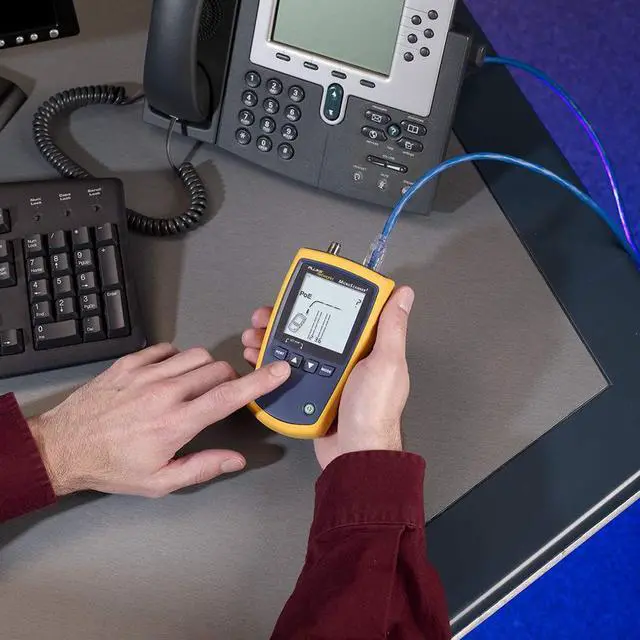 Alt view image 7 of 7 - Fluke Networks MS2-KIT MicroScanner2 Copper Cable Verifier Kit, Troubleshoots RJ11, RJ45, Coax, Tests 10/100/1000Base-T, and Voip, Includes IntelliTone Pro 200 & Remote ID Kit