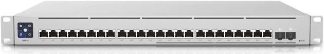 Alt view image 2 of 3 - Ubiquiti Switch Enterprise 24 PoE | 24-Port Managed Layer 3 Multi-Gigabit PoE Switch  (12) 2.5GbE, 802.3at PoE+ RJ45 ports, (12) GbE, 802.3at PoE+ RJ45 ports, and (2) 10G SFP+  (USW-Enterprise-24-PoE)