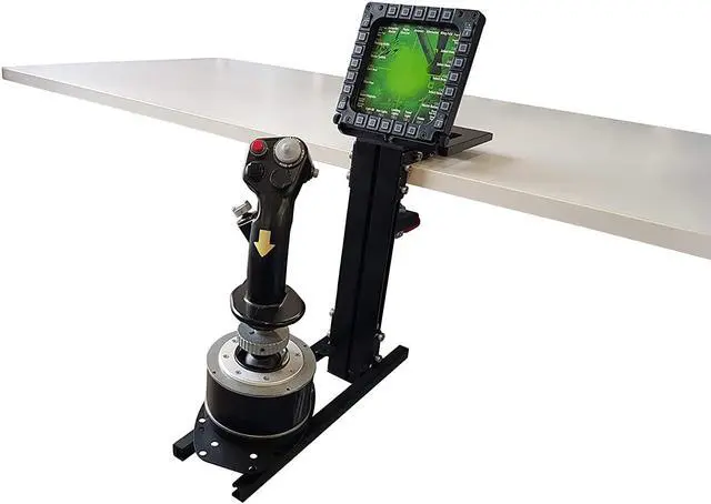 Alt view image 3 of 7 - Desk mount for flight sim game joystick, throttle and hotas systems | Hotas Joystick PC | Hotas Mount | Desk Mount