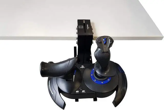 Alt view image 5 of 7 - Desk mount for flight sim game joystick, throttle and hotas systems | Hotas Joystick PC | Hotas Mount | Desk Mount