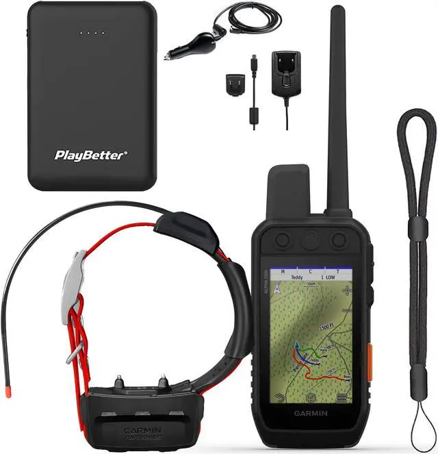 Main image of Garmin Alpha 200i (TT 15X Combo) GPS Dog Tracking System for Hunting Bundle | with TT 15X Tracker Collar for Dogs, Portable Charger & Lanyard | Track Up to 20 Dogs, inReach Technology, 3.5" Display